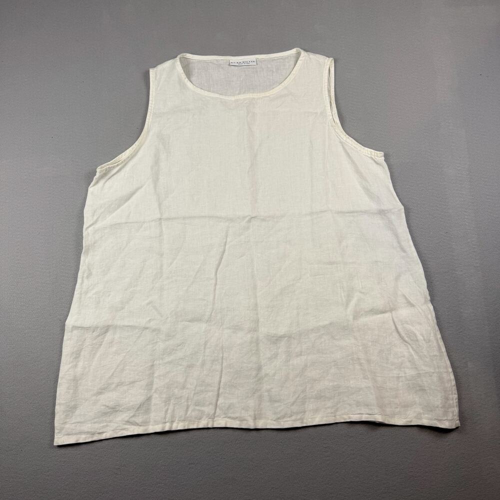 Bryn Walker Linen Tank Top L